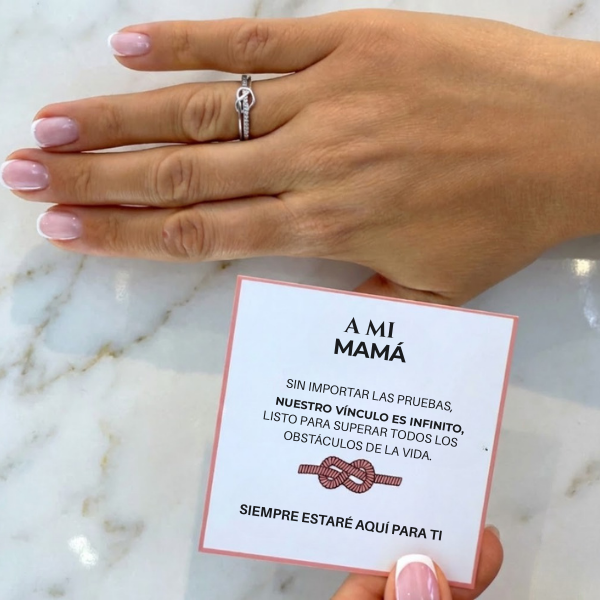 A mi mamá - Anillo Nudo Infinito I Ajustable