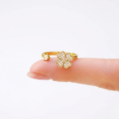 A mi mamá - Anillo Trébol de la Suerte I Anti-estrés Rotativo I Ajustable