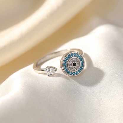 A Mi Hija - Anillo Ojo de la Suerte | Antiestés Giratorio | Ajustable