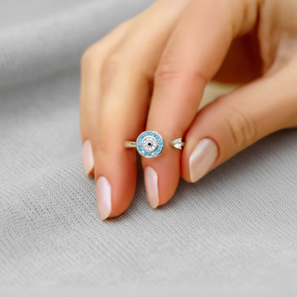 A mi mamá - Anillo Ojo de la Suerte I Anti-estrés Rotativo I Ajustable