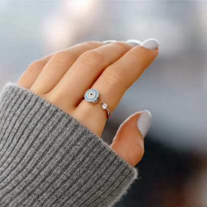 A mi mamá - Anillo Ojo de la Suerte I Anti-estrés Rotativo I Ajustable