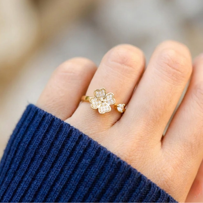 A mi mamá - Anillo Trébol de la Suerte I Anti-estrés Rotativo I Ajustable