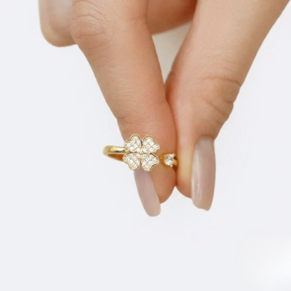 A mi mamá - Anillo Trébol de la Suerte I Anti-estrés Rotativo I Ajustable