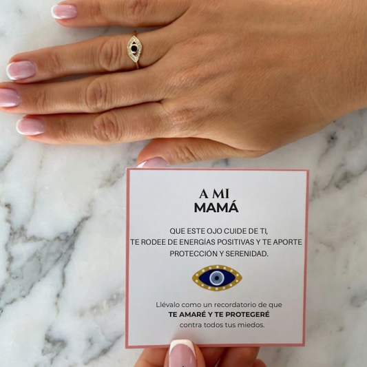 A mi mamá - Anillo Ojo Energía Positiva I Ajustable